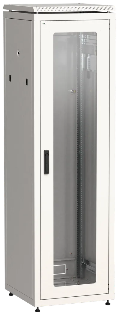 ITK LINEA N Шкаф сетевой 19" 33U 600х800мм стеклянная передняя дверь серый