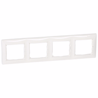 VALENA Рамка 4-местная белый