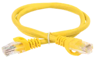 ITK Коммутационный шнур (патч-корд) кат.5E UTP PVC 10м желтый