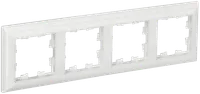 BRITE Frame 4-gang RU-4-Br white/white IEK