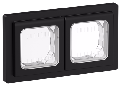 FLITE Рамка 2-местная IP55 Рпро-2-55-ФлЧ черный IEK