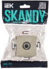 SKANDY Розетка TV оконечная SK-A12B бежевый IEK1