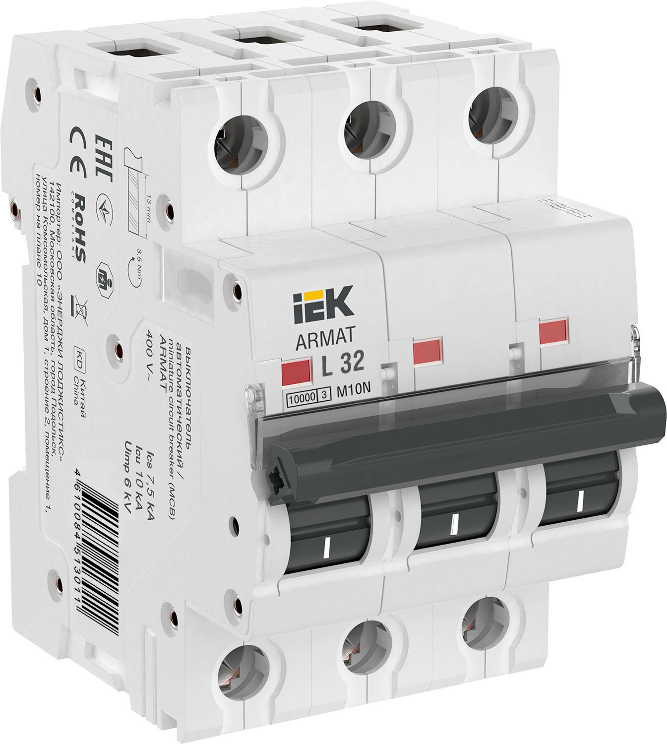 ARMAT Автоматический выключатель M10N 3P L 32А IEK (AR-M10N-3-L032)