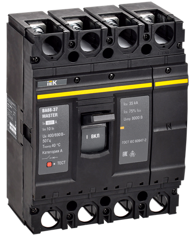 Выключатель автоматический ВА88-37 4P 400А 35кА MASTER IEK