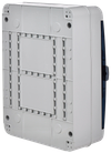 TEKFOR Корпус пластиковый КМПн-24 IP65 черная прозрачная дверь IEK4