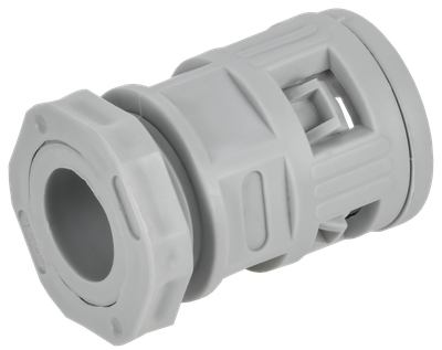 ELASTA Муфта вводная для гофрированных труб MVN16 IP40 серая IEK