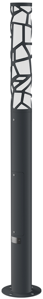 Светильник L-park PILLAR 1,2/30/С/850/03/PKII-71/220AC IP66 VP RAL7015 Муар LEDEL