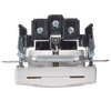 BRITE Розетка 1-местная с заземлением с защитными шторками и крышкой 16А IP20 РСбш10-3-БрБ белый IEK5