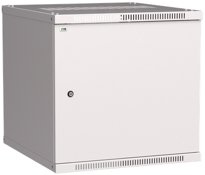 ITK Шкаф настенный LINEA WE 9U 600х450мм дверь металл серый