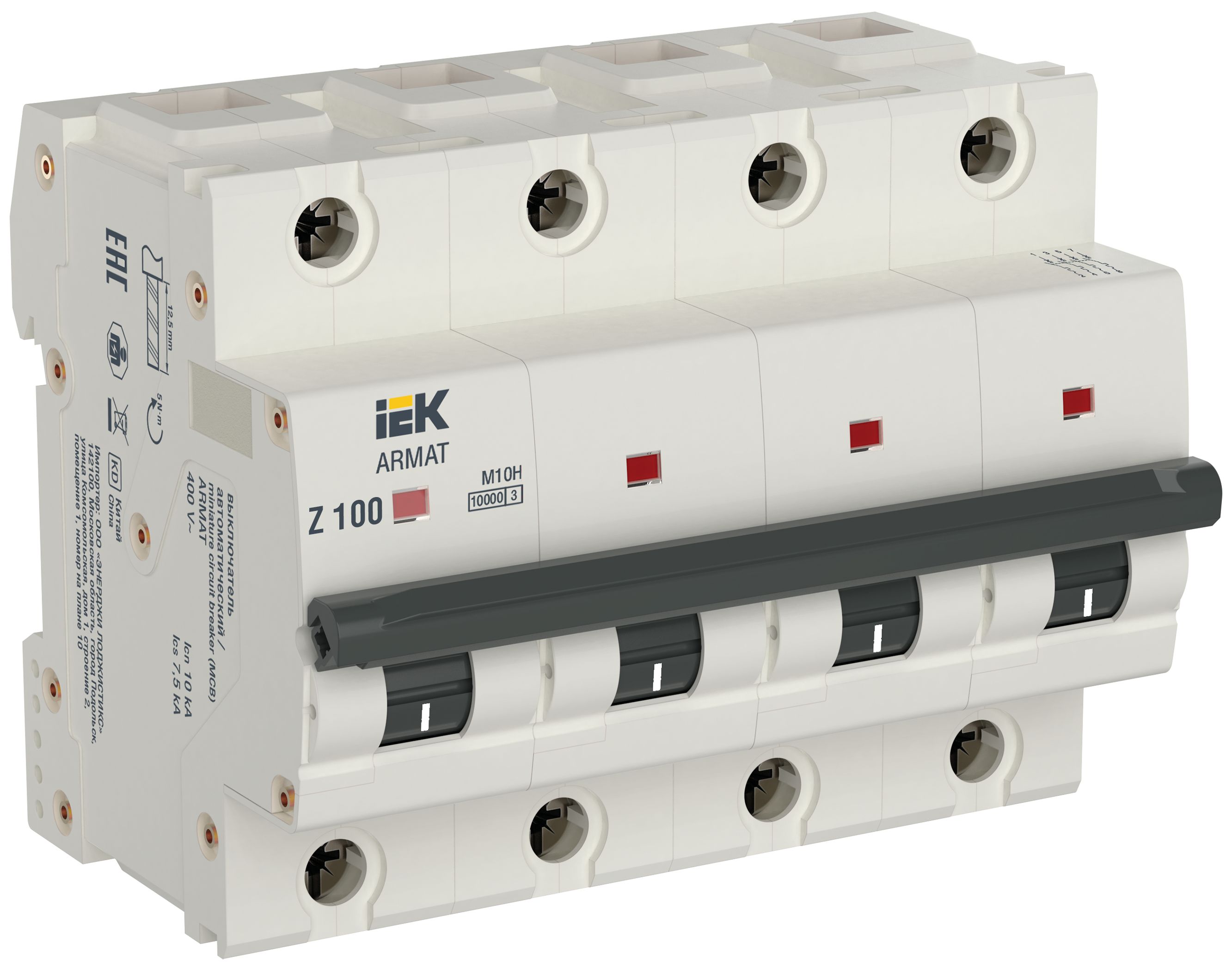 ARMAT Автоматический выключатель M10H 4P Z 100А IEK (AR-M10H-4-Z100)
