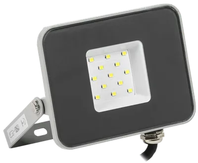 LED floodlight SDO 07-10 gray IP65 IEK