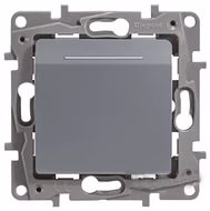 ETIKA Выключатель карточный 2А алюминий