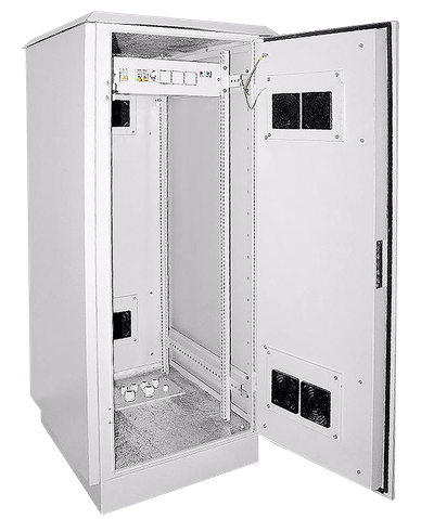 ITK Шкаф уличный напольный 19" LINEA O 42U 720x860мм IP55 металлическая дверь серый