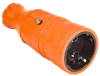 OMEGA Portable socket RBp14-1-0m IP20 rubber orange IEK0