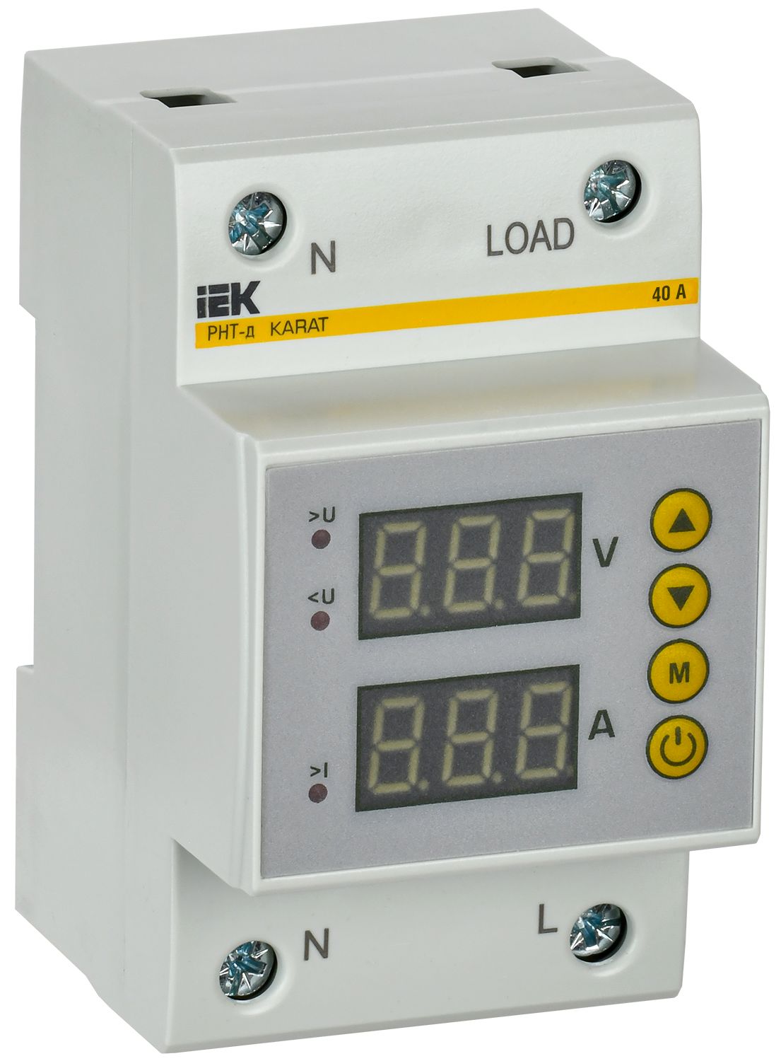 Реле напряжения и тока РНТ-д однофазное 54мм 40А IEK (IVC31-1-40)