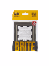 BRITE Рамка 1-местная РУ-1-БрШ шампань IEK4