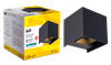 LIGHTING Светильник уличный светодиодный 5111 настенный 6Вт 4000К IP65 черный IEK1