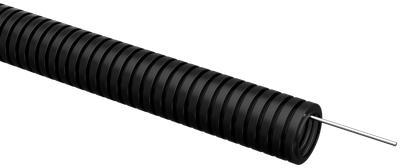 ELASTA Труба гофрированная ПВХ d=25мм с зондом черная (50м) IEK