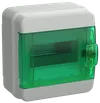 TEKFOR Корпус пластиковый КМПн-6 IP65 зеленая прозрачная дверь IEK0
