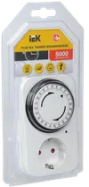 RTM-2 Mechanical Daily timer with indicator 15min 24h 96on/off 16A IP20 white IEK1