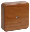 Коробка распаячная КМ41219-05 для открытой проводки 100х100х29мм дуб (6 клемм 6мм2) IEK0