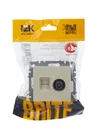 BRITE TV+RJ45 socket Cat.5e PTB/PK12-BrKr beige IEK6