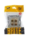 BRITE Audio socket 4-gang PA10-BrA aluminum IEK5