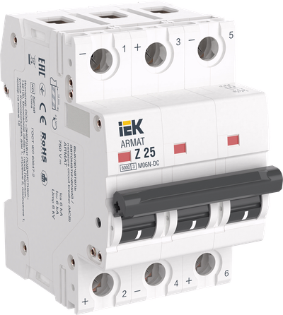 ARMAT Автоматический выключатель M06N-DC 3P Z 25А IEK