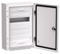 TITAN 5 Корпус металлический ЩРн-24 (1х24) 460х310х140мм IP54 белый (одна дверь) IEK