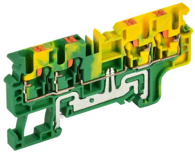Колодка клеммная CP-MC-PEN заземляющая 4 вывода 2,5мм2 желто-зеленая IEK
