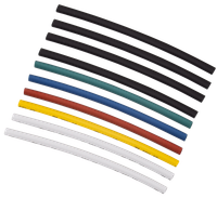 TTU set 4/2 (4x black, 2x white, red, blue, yellow, green) 10x10 cm/pack. IEK