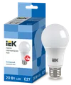 LED lamp A60 pear 20W 230V 6500K E27 IEK0