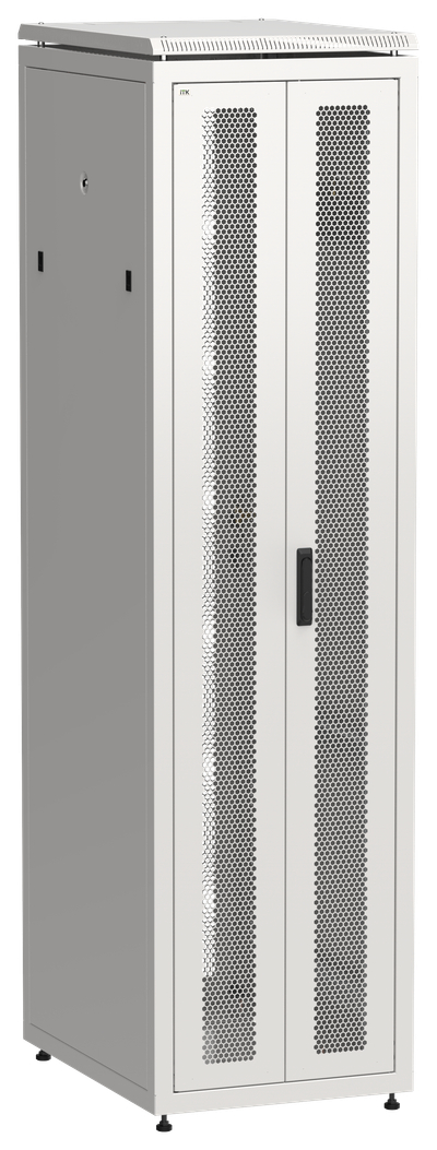 ITK LINEA N Шкаф сетевой 19" 47U 600х800мм двери передняя перфорированная задняя двустворчатая перфорированная серый