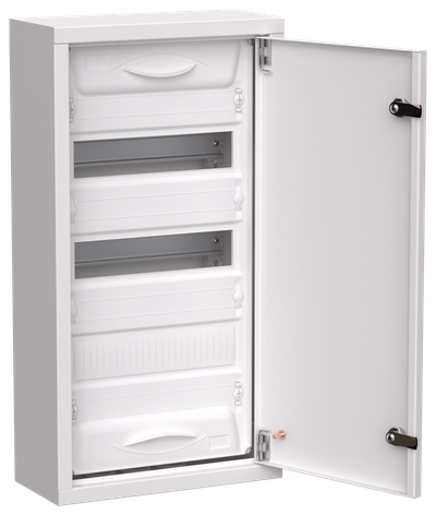 TITAN 5 Корпус металлический ЩРн-36 (1х36) 585х310х140мм IP31 белый (одна дверь) IEK