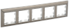 BRITE Рамка 5-местная РУ-5-Бр хром/никель IEK0