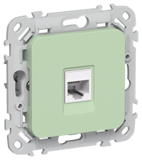 FLITE Розетка компьютерная RJ45 категория 5Е UTP РК5е-1-0-ФлФ фисташковый IEK