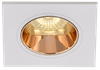 LIGHTING Downlight 4107 recessed swivel for GU10 lamp white/gold plastic IEK3