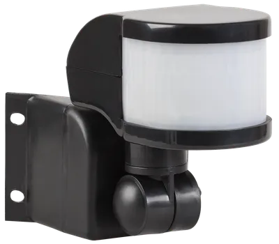 Motion Sensor DD 018V black , max. loading 1100W, observation angle 270degree, Lampe 12m, IP44, IEK