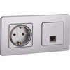 INSPIRIA Розетка компьютерная RJ45 категория 5Е UTP алюминий1