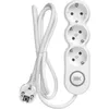 Extension cord with switch 3 sockets 2P+PE/1,5 meters 3x1,5mm2 16A/250V UNO IEK4