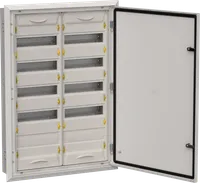 TITAN 5 Корпус металлический ЩРв-120 (2х60) 880х625х130мм IP31 серый (одна дверь) IEK