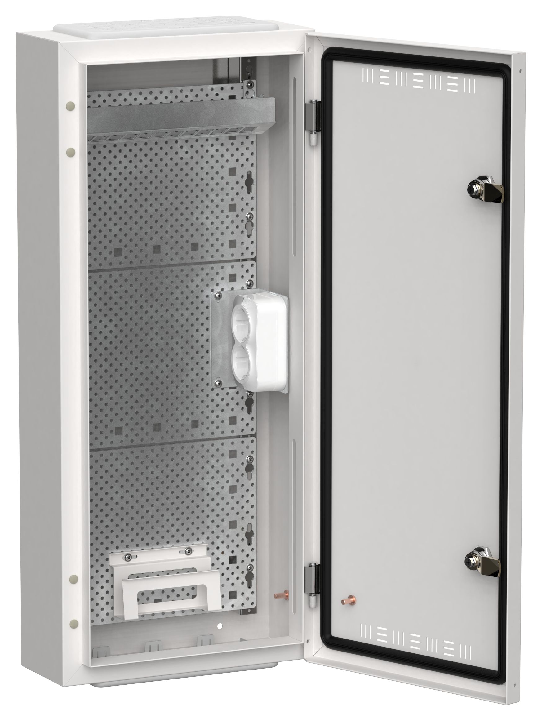 TITAN 5 Корпус мультимедиа ЩРн-48 (1х48) 710х310х140мм IP30 белый IEK