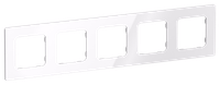 FLITE Рамка 5-местная РУ-5-К-ФлБ белый IEK