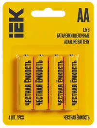 Alkaline battery LR06/AA (4pcs/blister) IEK