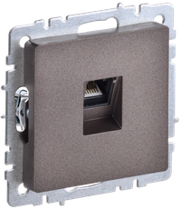 BRITE Розетка компьютерная RJ45 кат.5E РК10-БрТБ темная бронза IEK