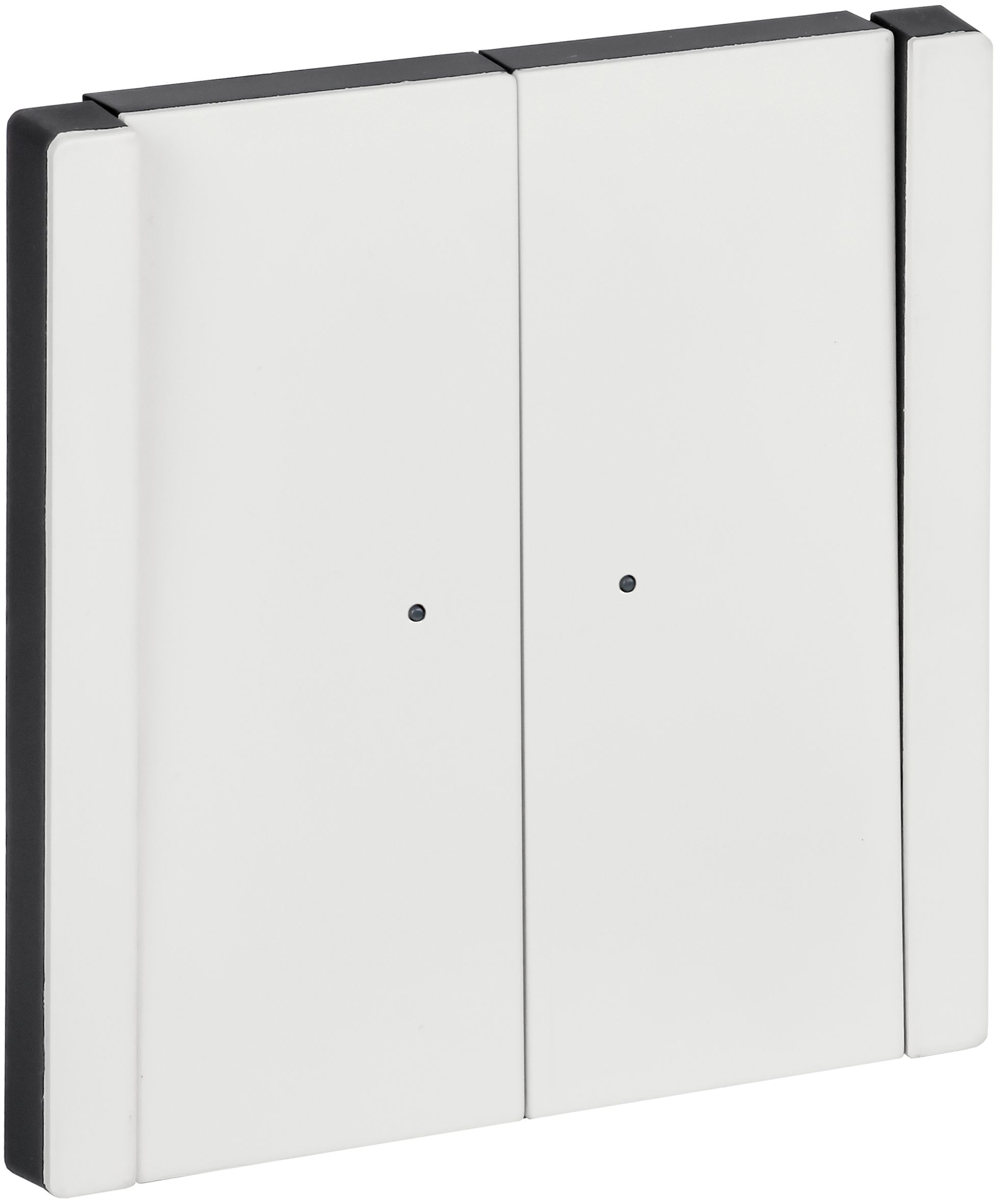 FORTE&PIANO Выключатель 2-клавишный проходной с индикацией 10А FP208M металл белый IEK (FP-V22-1-10-1-M-K01)