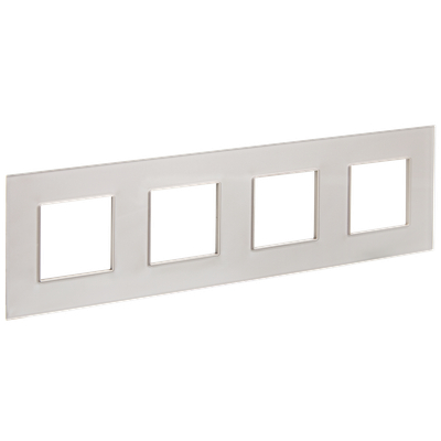 SKANDY Рамка 4-местная SK-F24Sh стекло шампань IEK