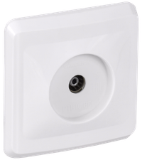 VEGA Розетка 1-местная TV РТВ10-ВБ белый GENERICA