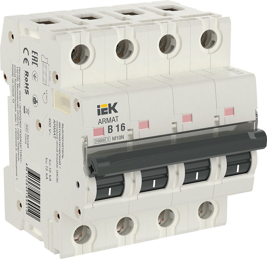 ARMAT Автоматический выключатель M10N 4P B 16А IEK (AR-M10N-4-B016)
