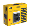 UNION Compact Корпус пластиковый ЩРН-П-18 IP41 черная прозрачная дверь IEK1